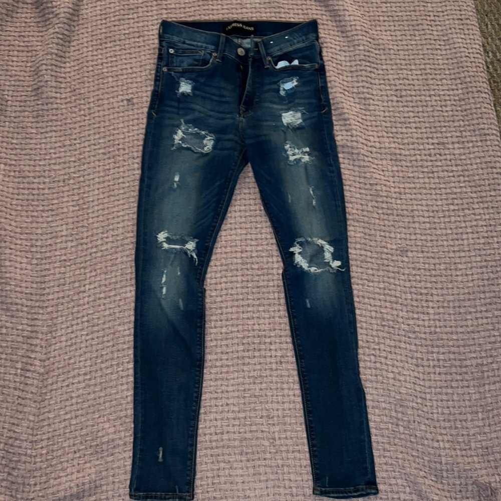 Express ripped jeans